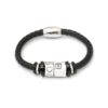 Leather bracelet X stainless steel / leather