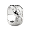 Snake ring 925 silver white palladium-plated