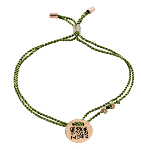 Bracciale QR Code I LOVE YOU Argento 925 Placcato Oro Rosa Platino - immagine 96