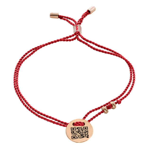 Bracciale QR Code I LOVE YOU Argento 925 Placcato Oro Rosa Platino - immagine 46