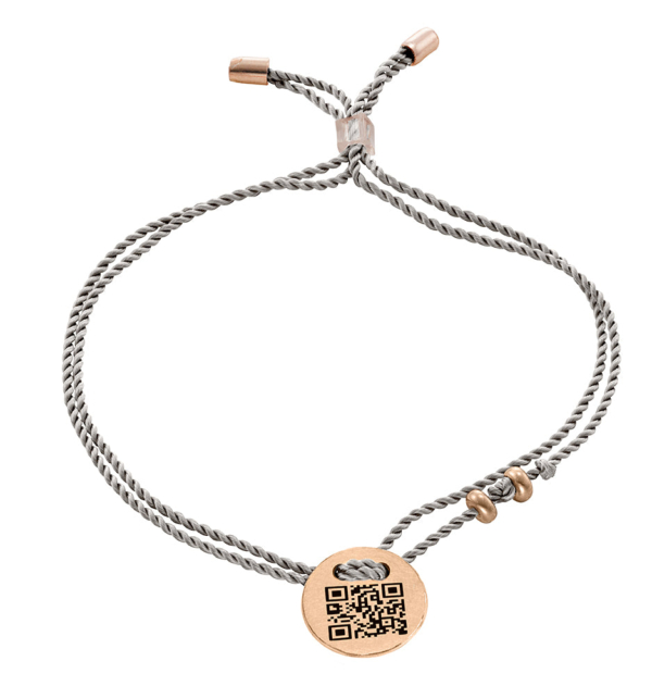 Bracciale QR Code I LOVE YOU Argento 925 Placcato Oro Rosa Platino - immagine 68