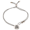Bracciale QR-Code I LOVE YOU argento 925 placcato palladio bianco